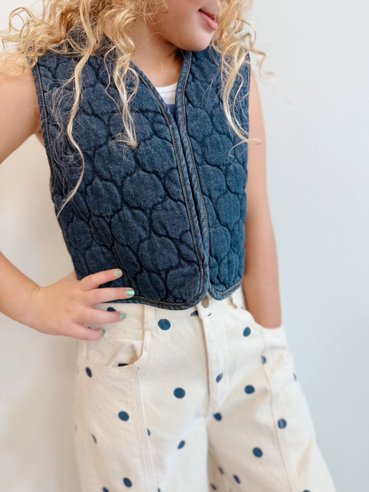 Polka Dot Denim