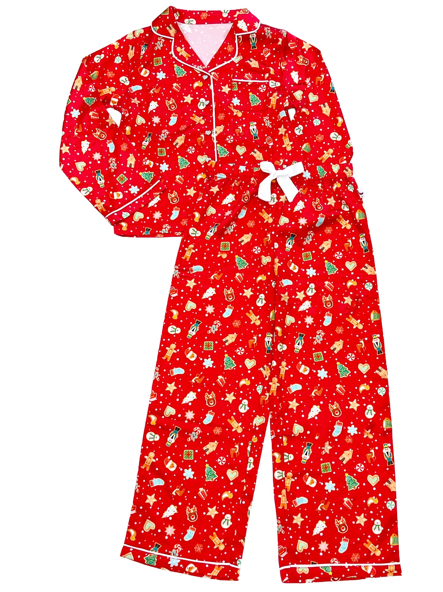 Christmas Cookies Satin Pajama Set