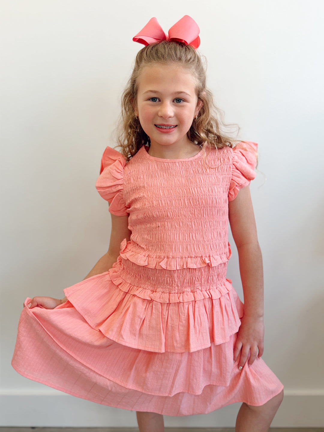 Grapefruit Claire Dress