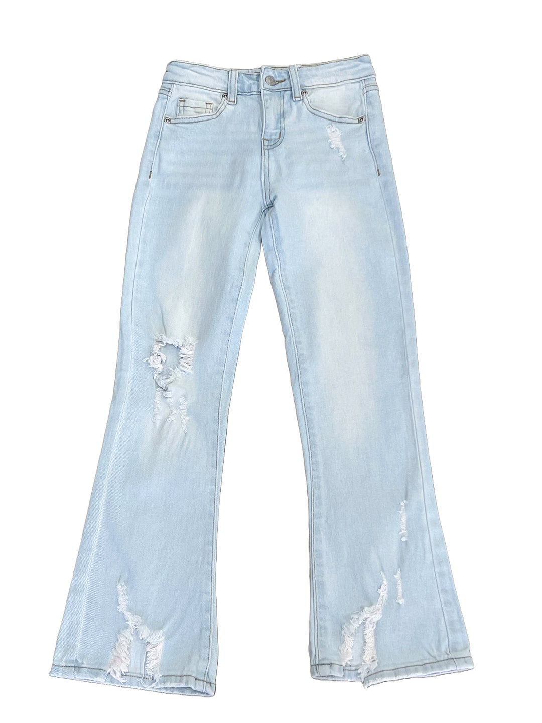 Destructed Flare Jeans