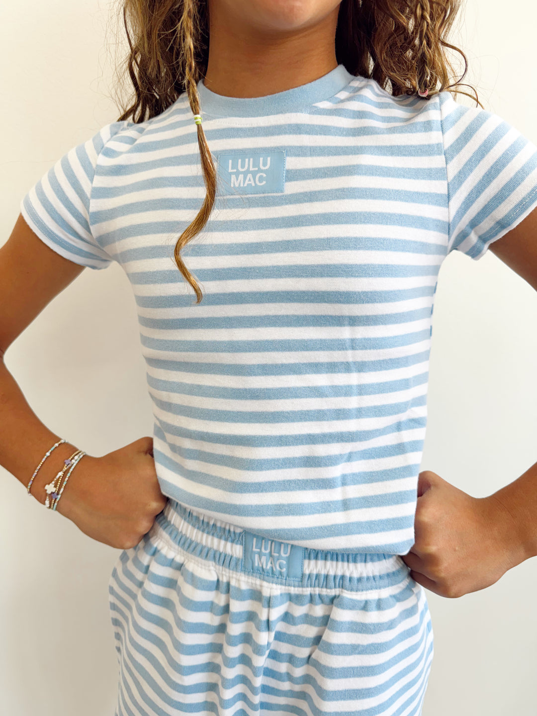 Girls Lulu Mac Stripe Baby Doll Tee