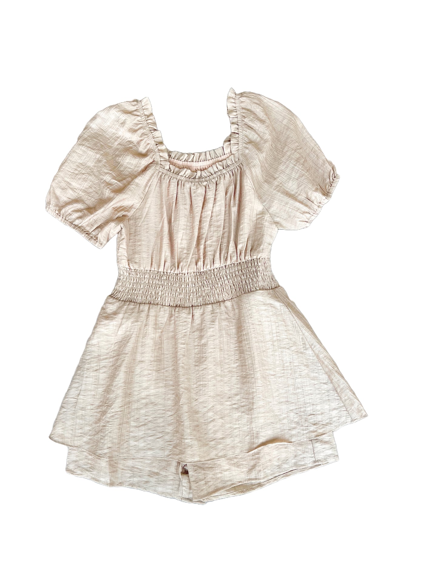 Smocked Waist Skirted Romper