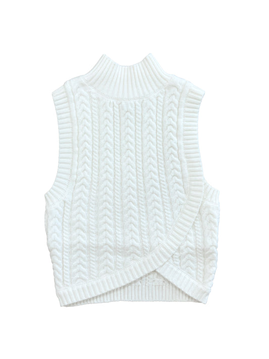 Cable Knit Mock Neck