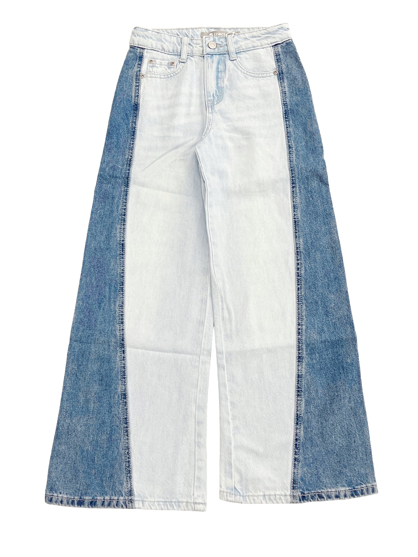 2 Tone Wide Leg Jean