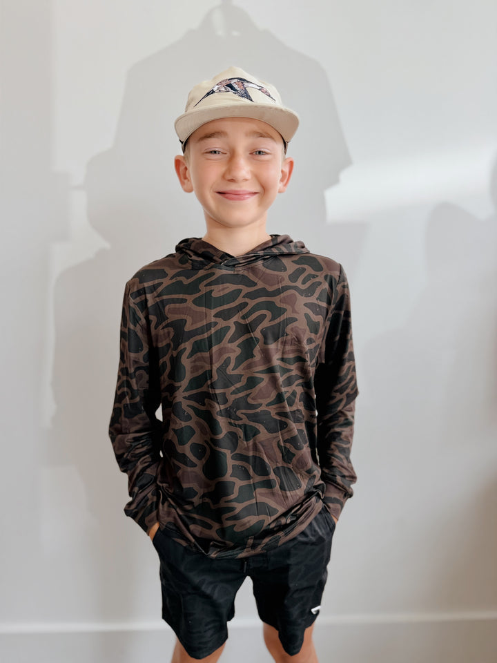Youth Bendita Camo Perf Hoodie