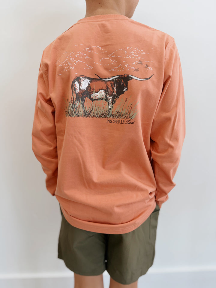 Boys Longhorn Tee