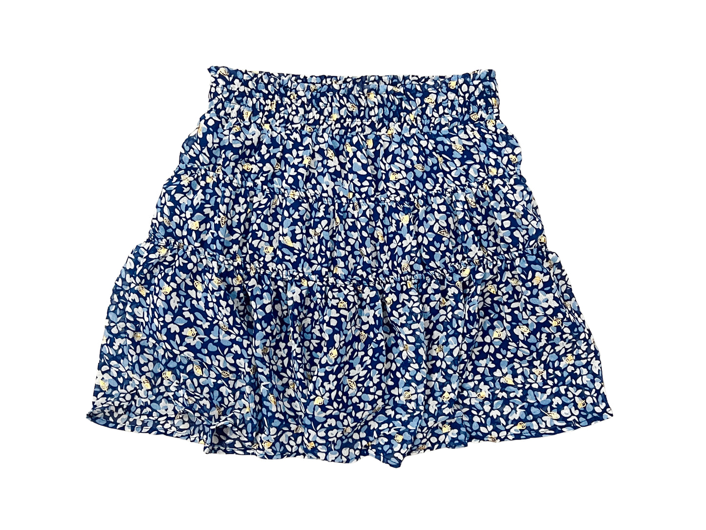 Gold Petal Floral Skirt