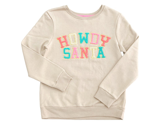 Howdy Santa Chenille Sweatshirt
