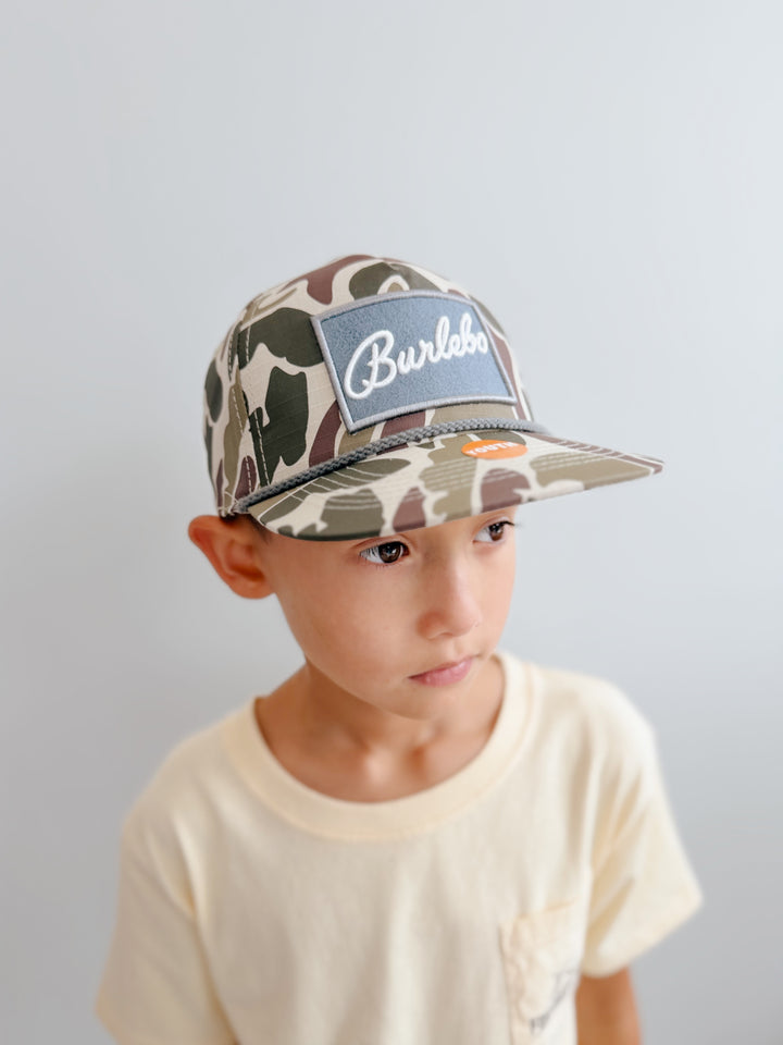 Grey Patch Camo Rope Hat
