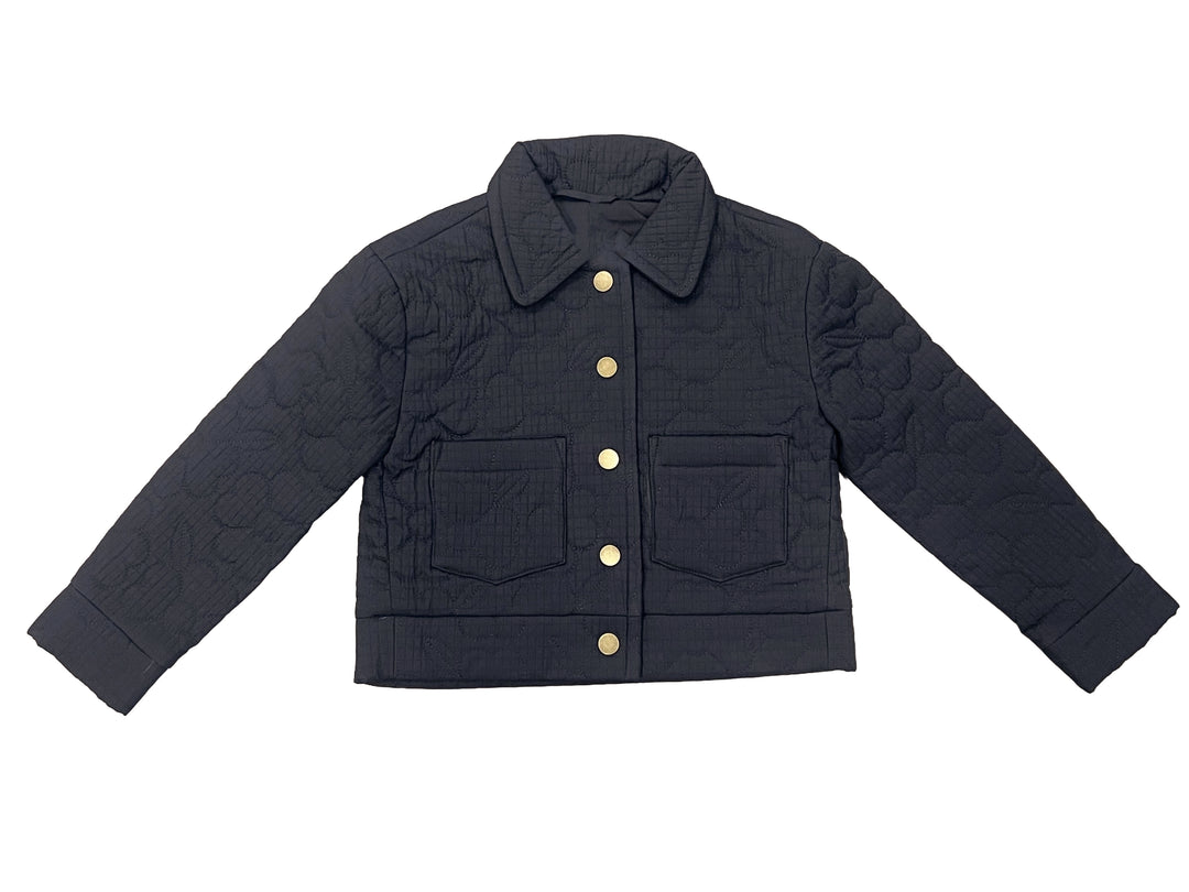 Cropped Ribbed Petal Jacket