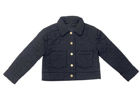 Cropped Ribbed Petal Jacket