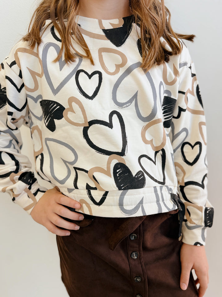 Hearts All Over Pullover