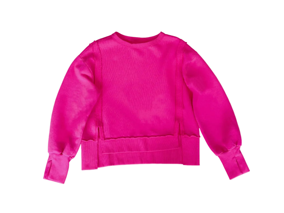 Cotton Fleece Boxy Hi-Lo
