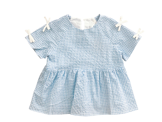 Blue Gingham Top