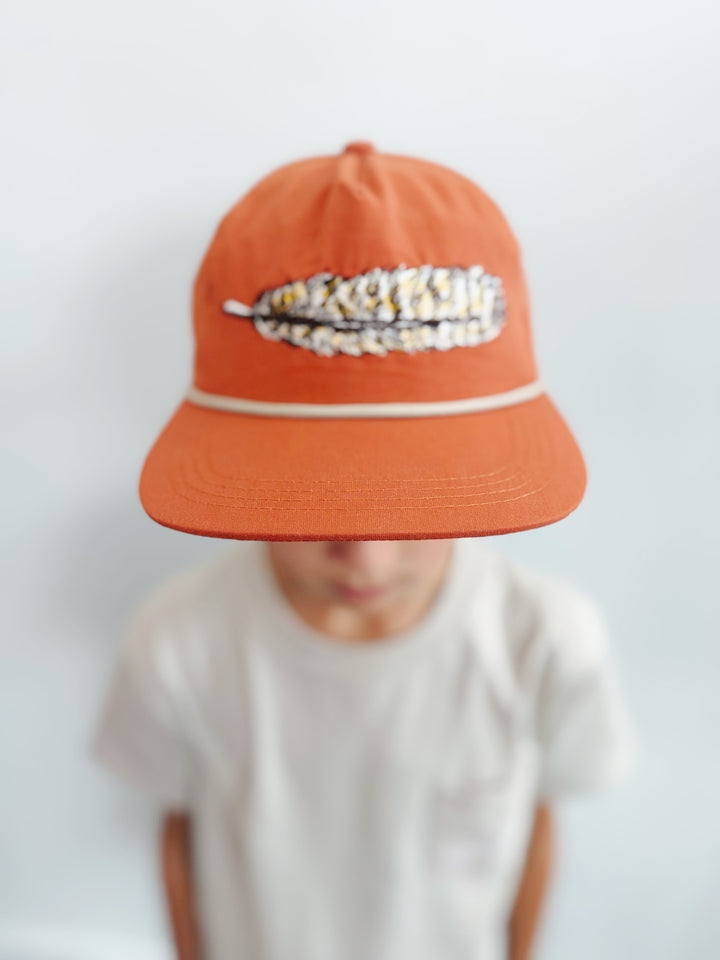 Boys Turkey Feather Classic Rope Hat