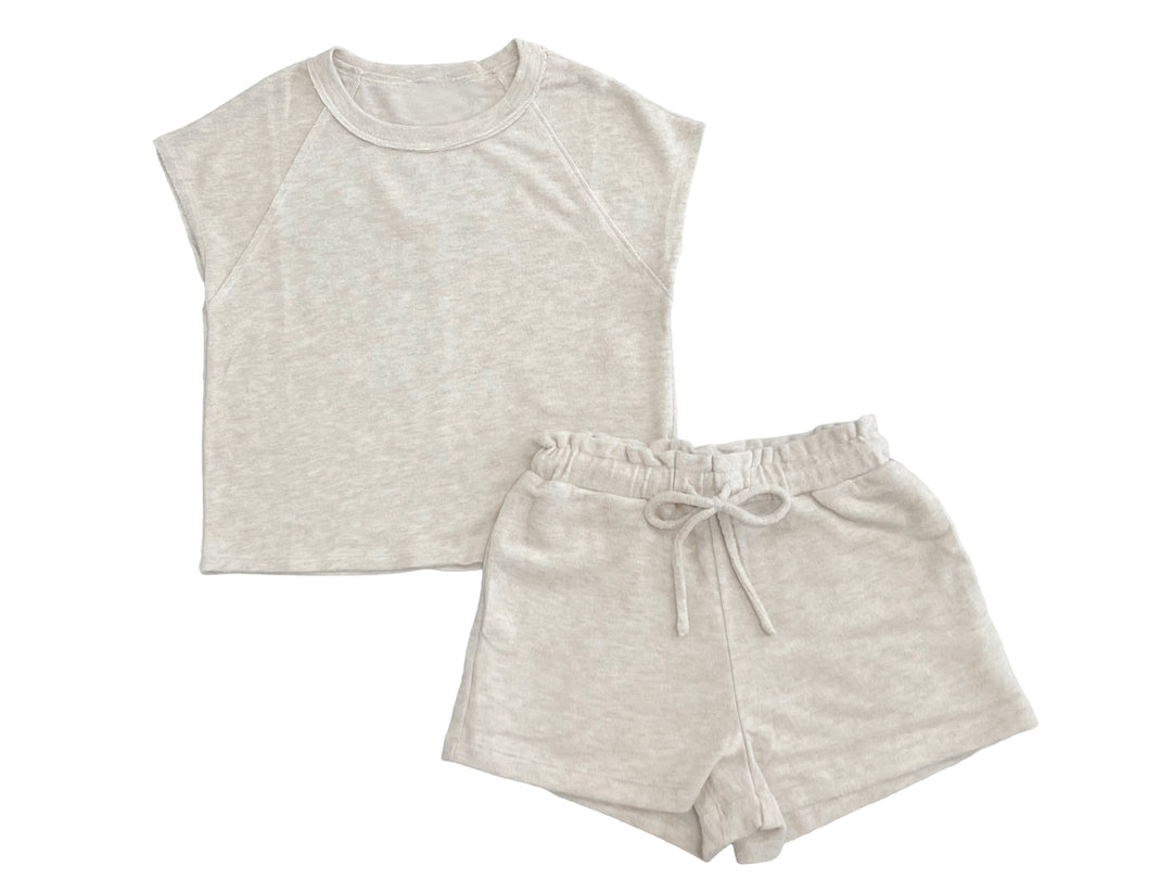 Hacci Jersey High Waist Drawstring Short