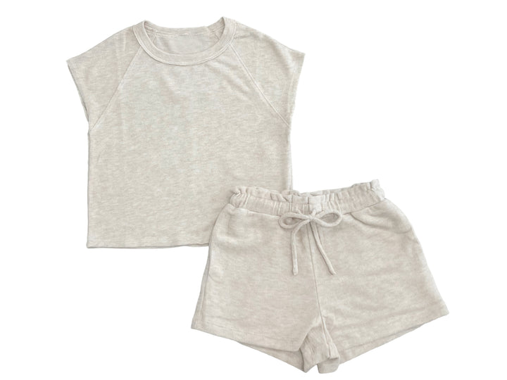 Hacci Jersey High Waist Drawstring Short