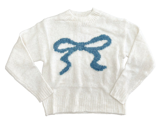 Intarsia Bow Sweater