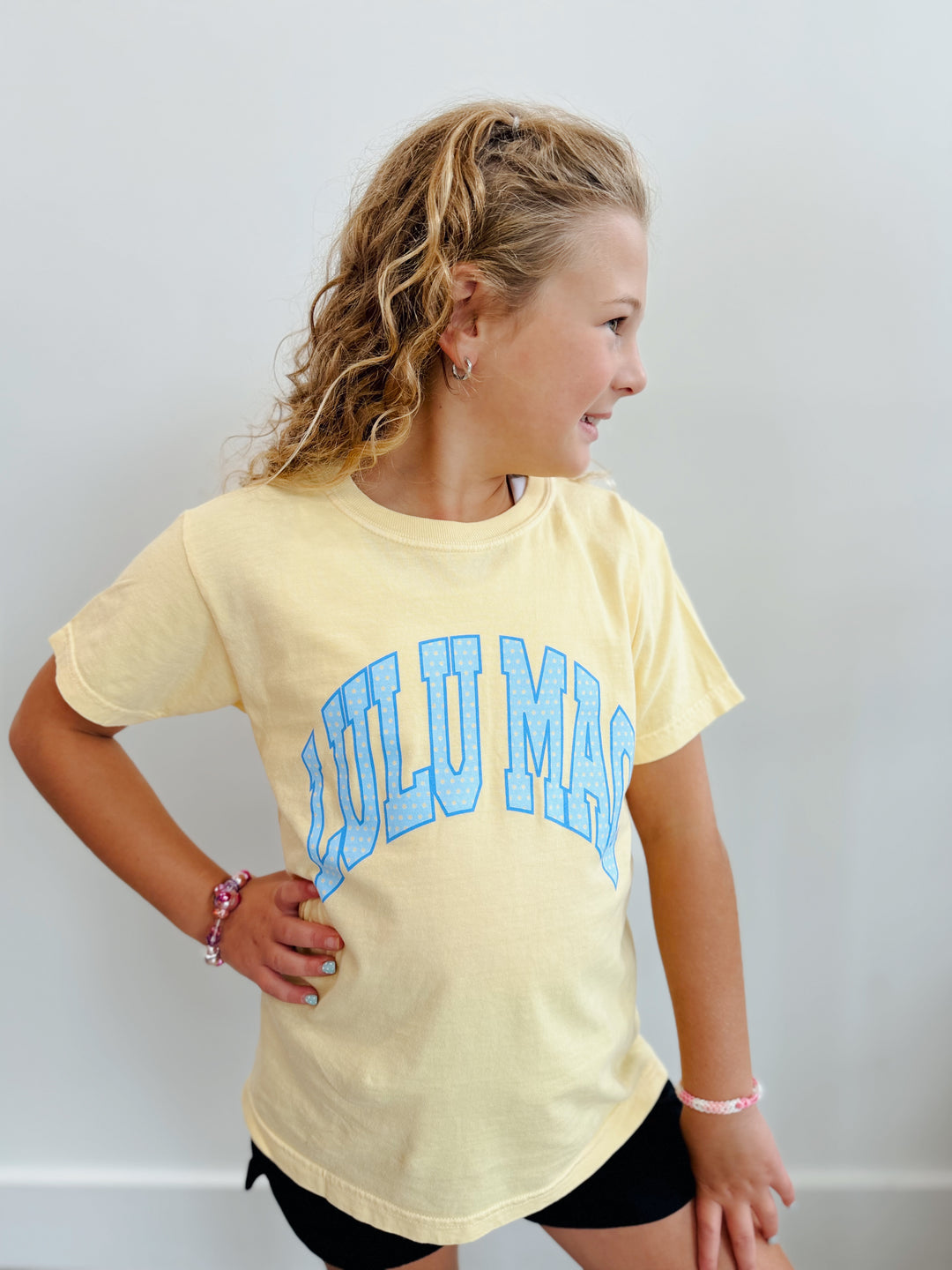 Girls Lulu Mac Dot Butter Tee