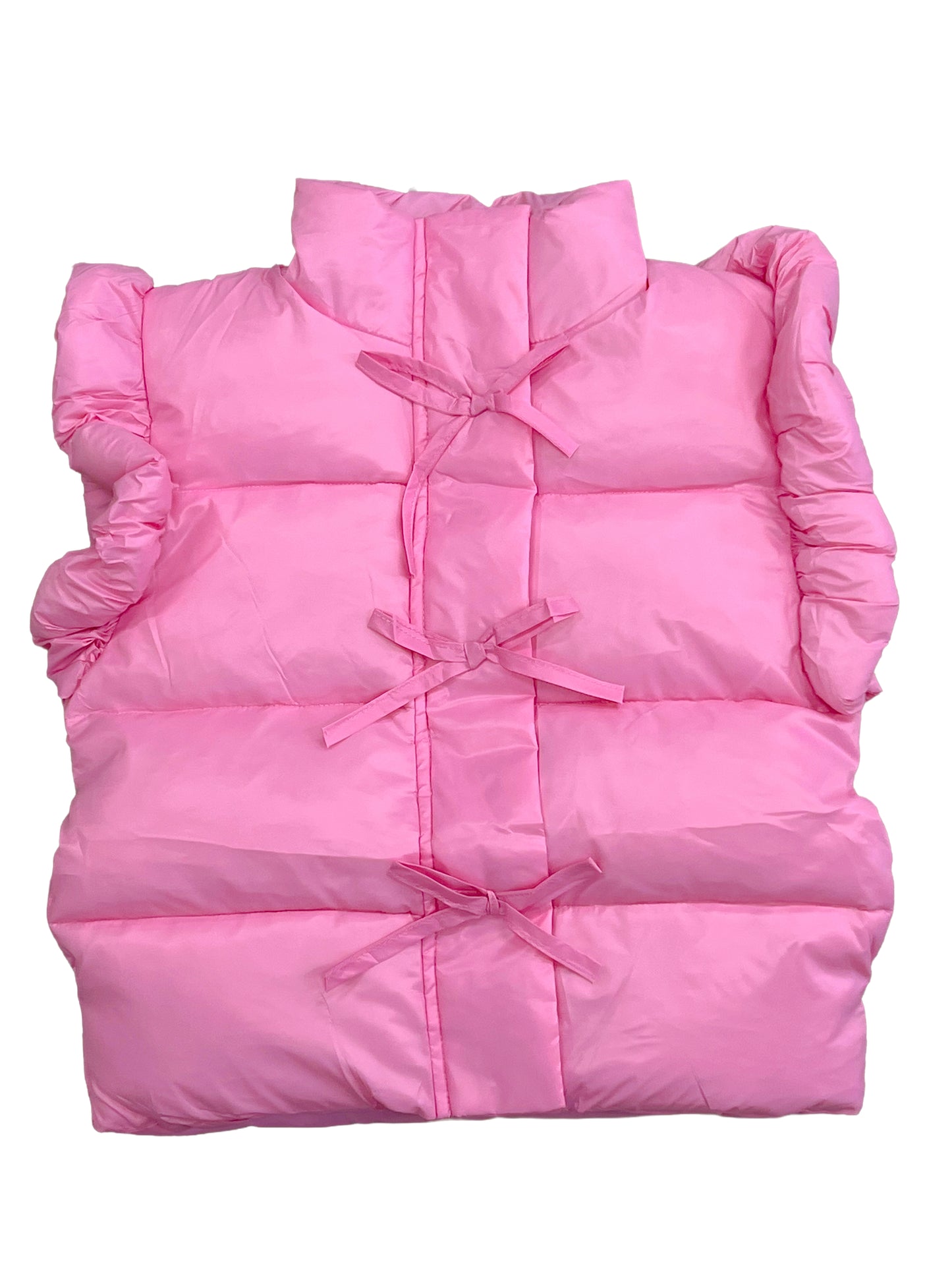 Ruffle Puffer Vest