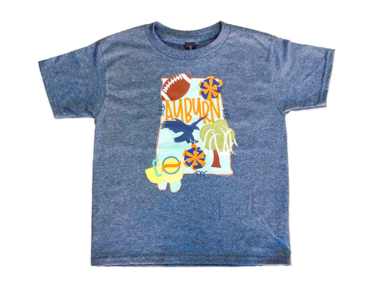 Auburn State Tee