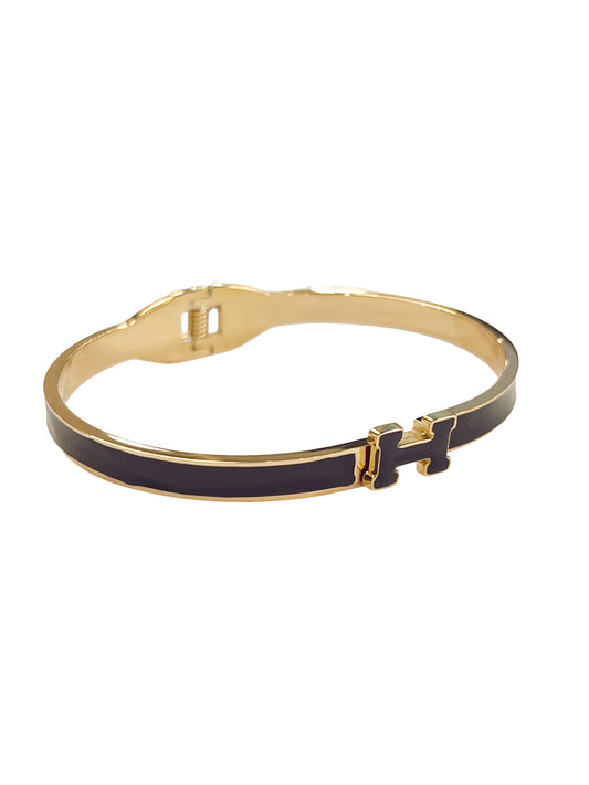 5mm Black Hinge Bracelet