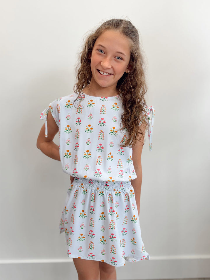 Helen Blue Floral Block Dress