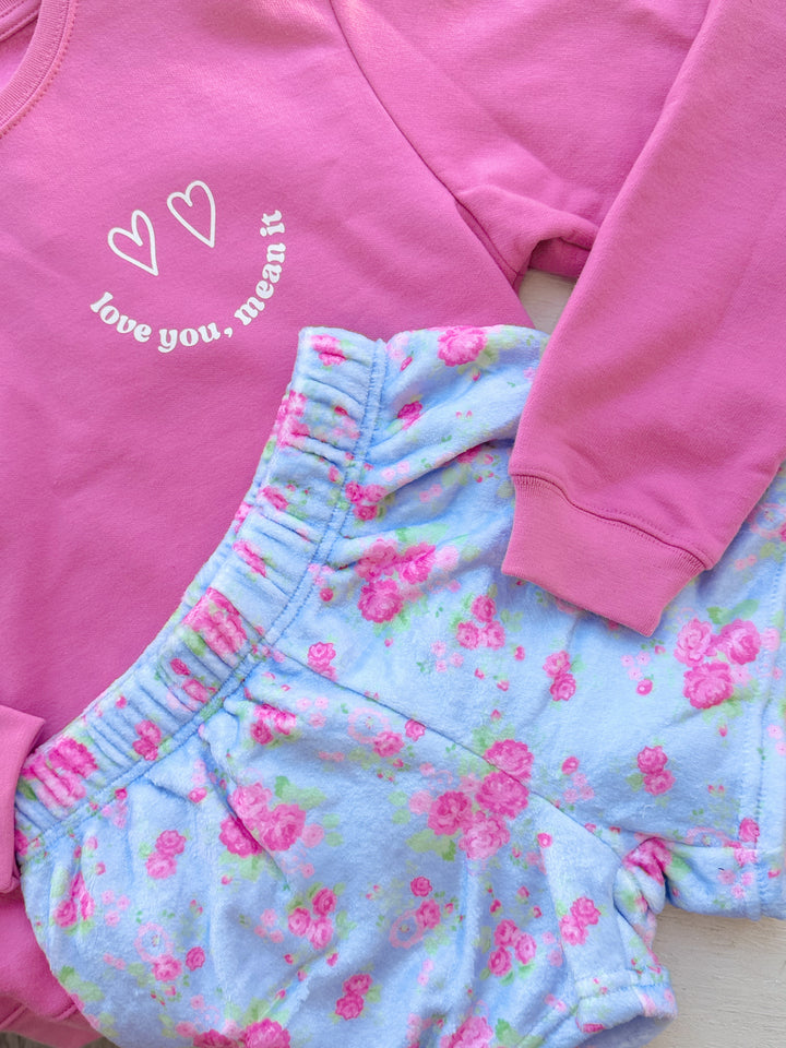Ditsy Floral Plush Shorts