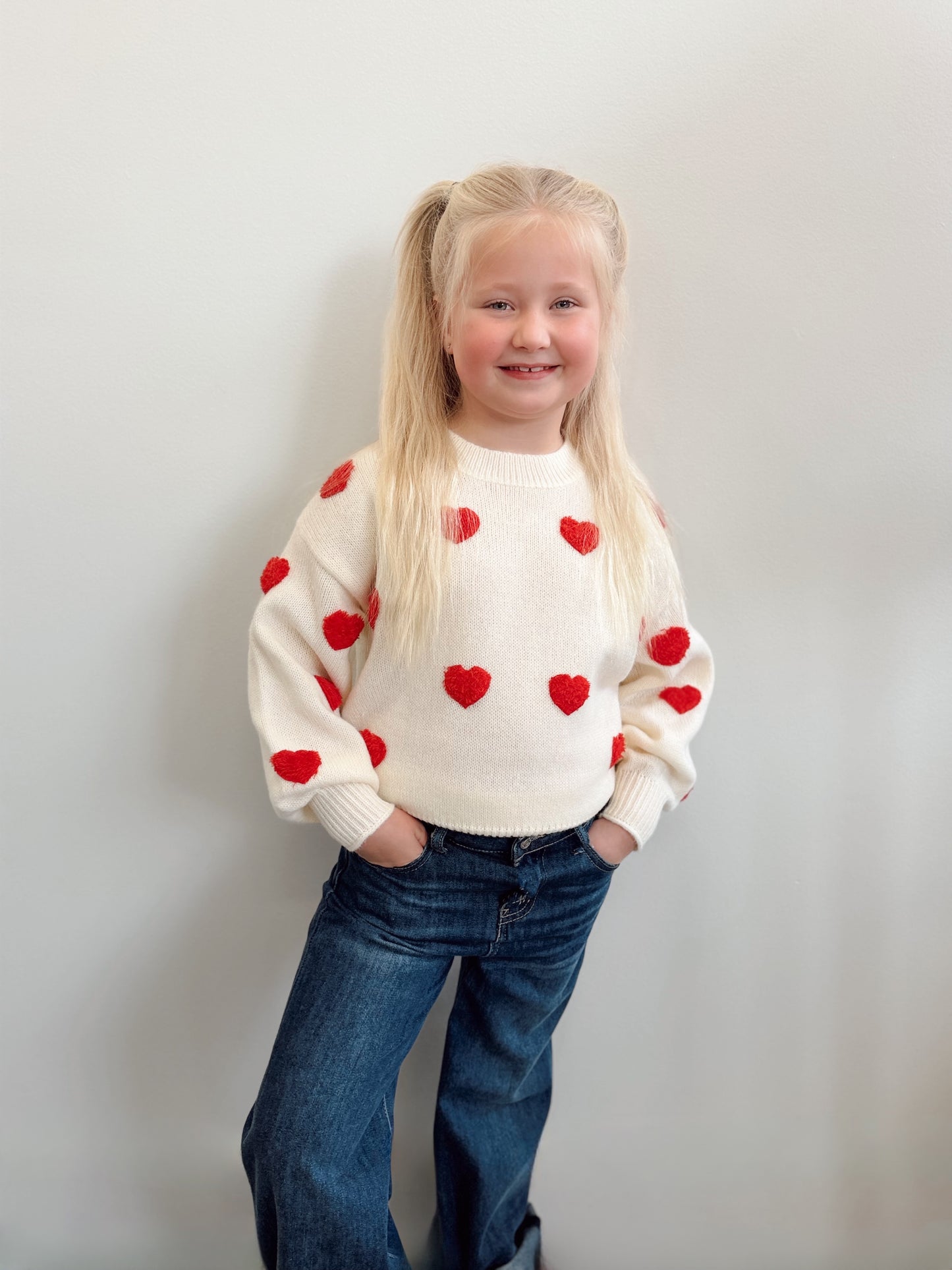 Red Hot Heart Sweater