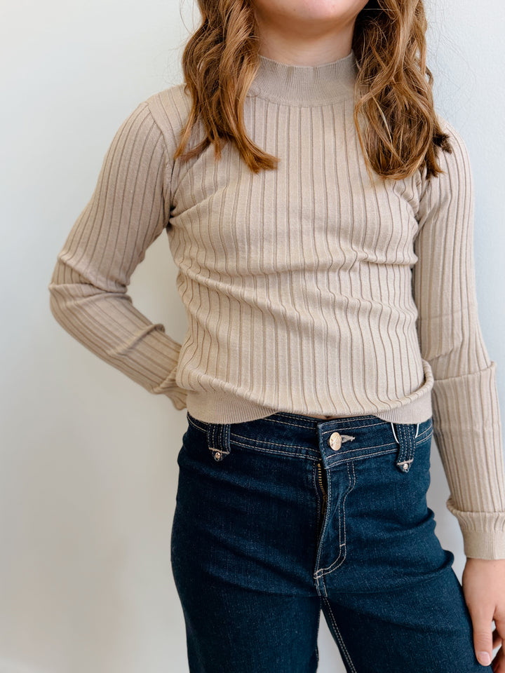 Mocha Mock Neck