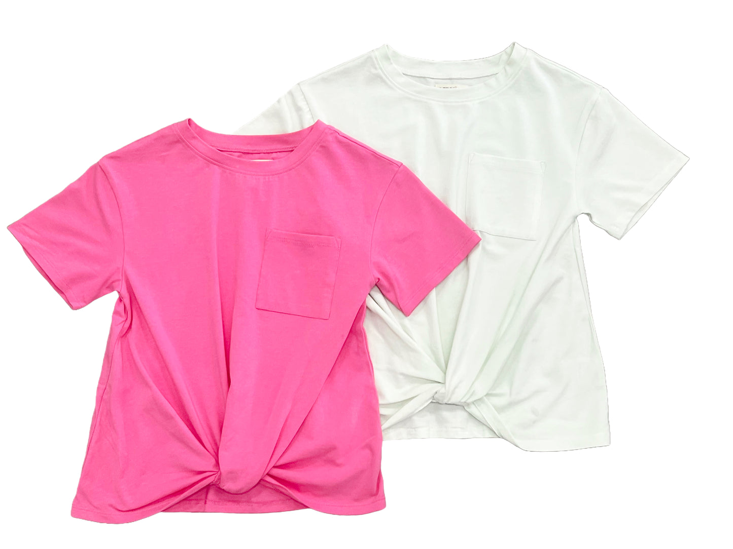 Knot & Front Pocket T-Shirt