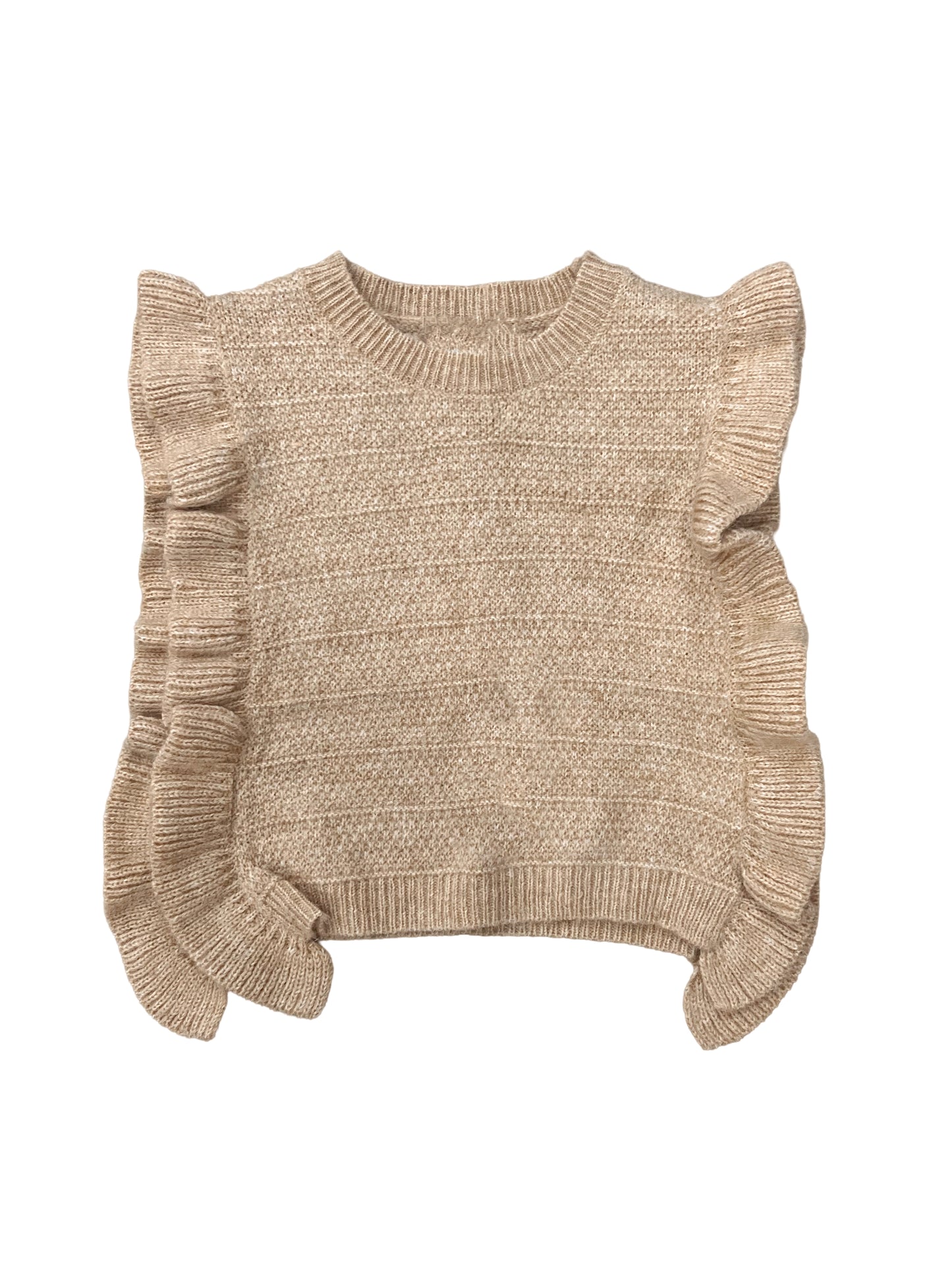 Sleeveless Ruffle Sweater