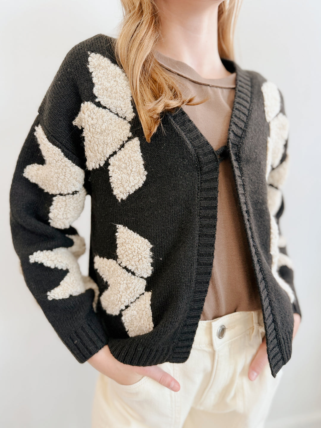Petal Textured Cardigan
