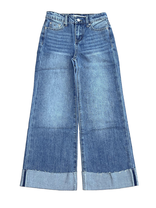 Wide Leg Cuff Jean