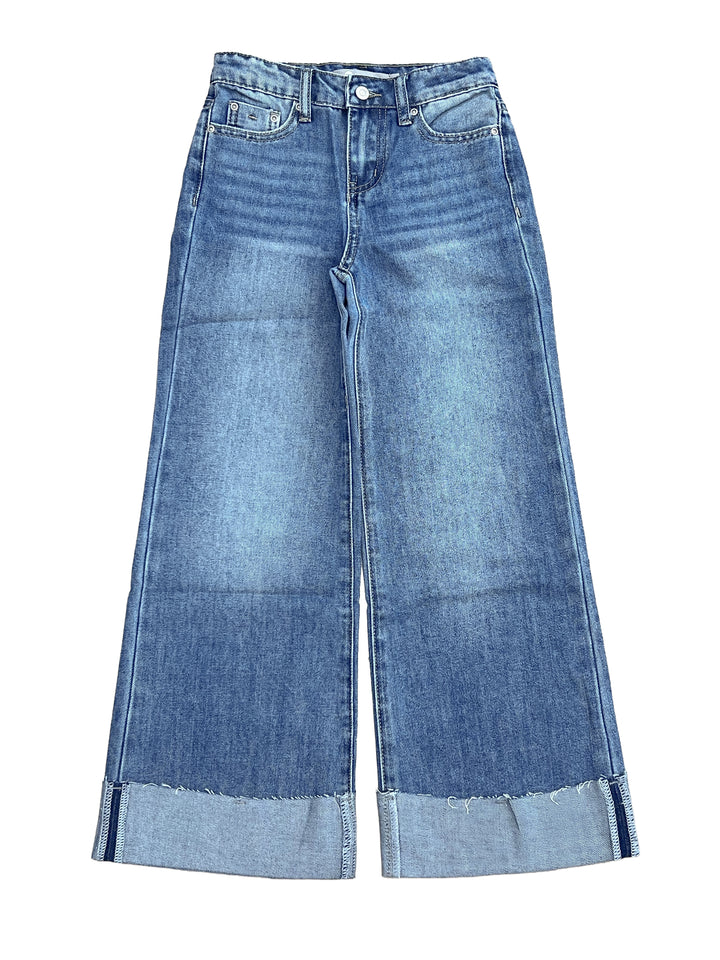 Wide Leg Cuff Jean