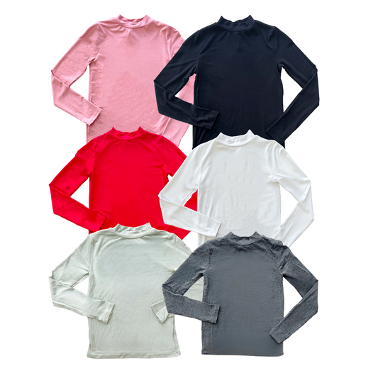 Mock Long Knit Top