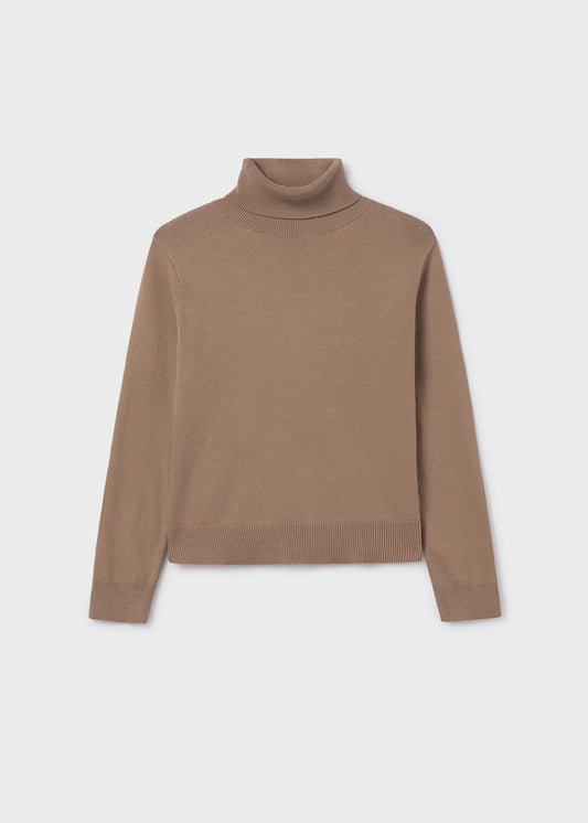 Basic Knitting Turtleneck Sweater
