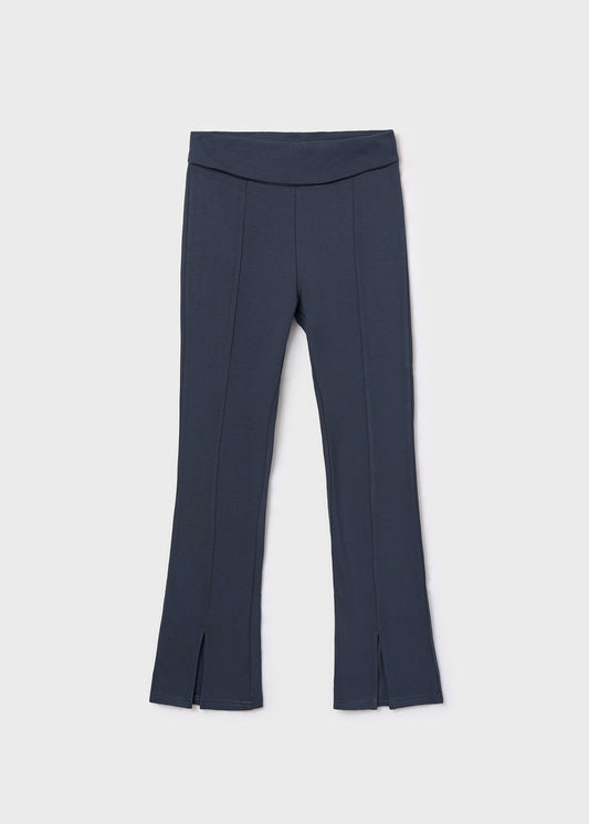 Turned Waistband Flare Leggings