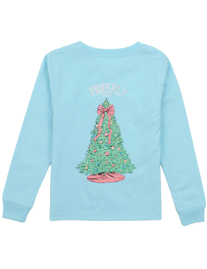 Girls Merry &amp; Bright LS Tee