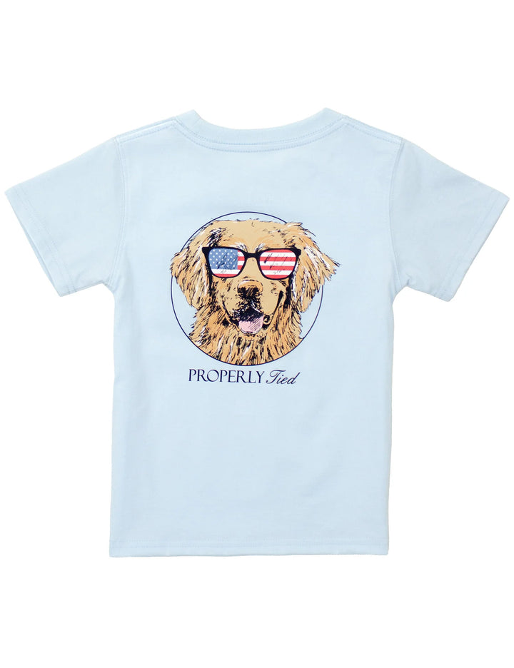 Boys Patriot Dog Tee