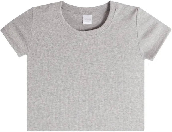 Ribbed Boxy Tee