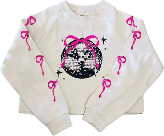 Bow & Disco Ball Sweatshirt
